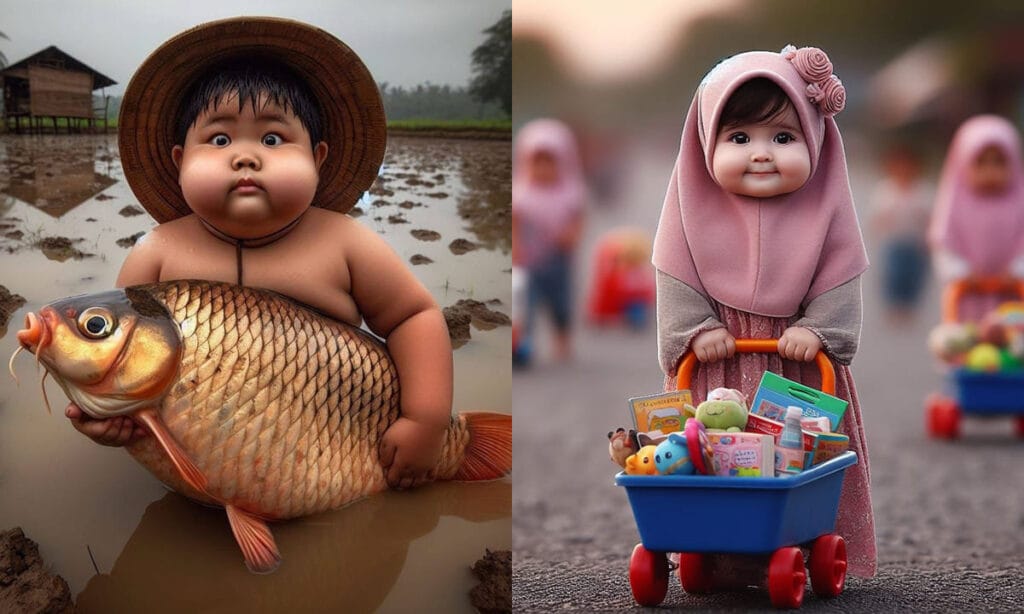 Salah satu contoh foto unik untuk konten hasil Bing Ai.
