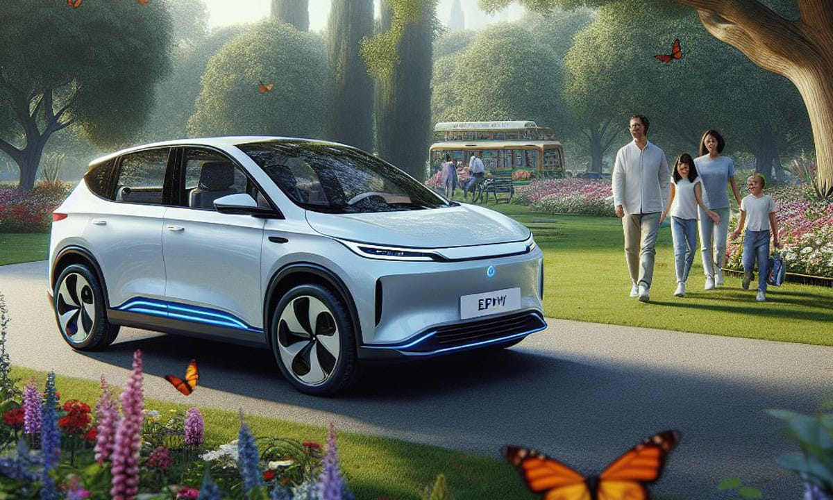 Salah satu Mobil Konsep 2024 yang menonjol adalah "Zephyr EV" dari produsen otomotif terkemuka.