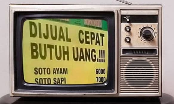 Spanduk promosi soto.