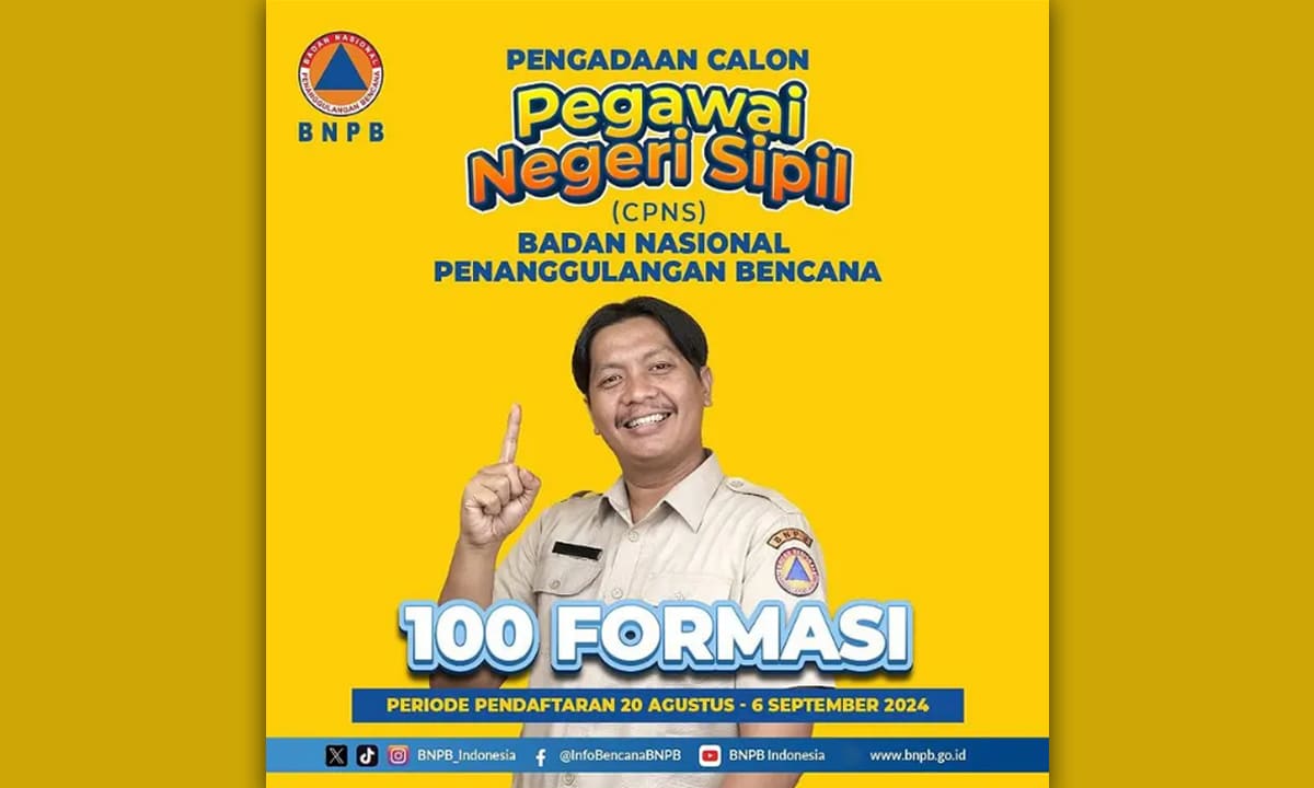 Lowongan CPNS di BNPB