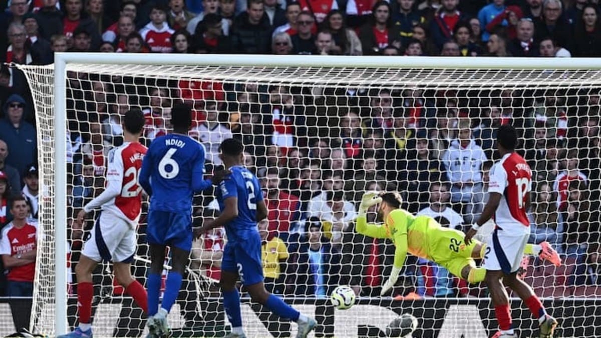 Hasil Pertandingan Arsenal vs Leicester Dramatis dengan Skor 4-2.