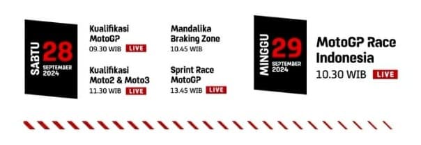 Jadwal MotoGP Mandalika 2024