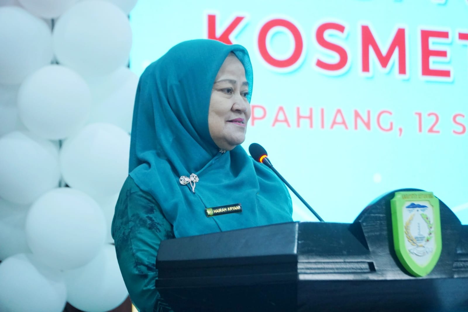 Asisten bidang pembangunan Hairah Aryani, S.Sos, MM