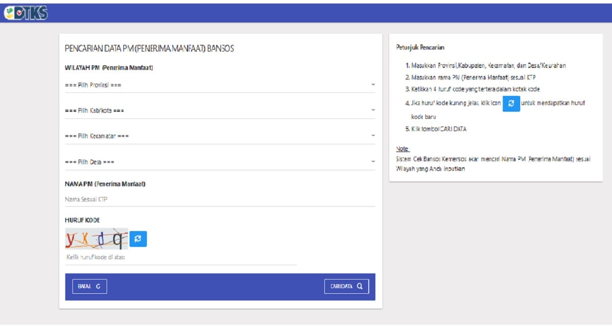 Cara Cek NIK KTP Penerima Bansos PKH dan BPNT - Ngenelo.net