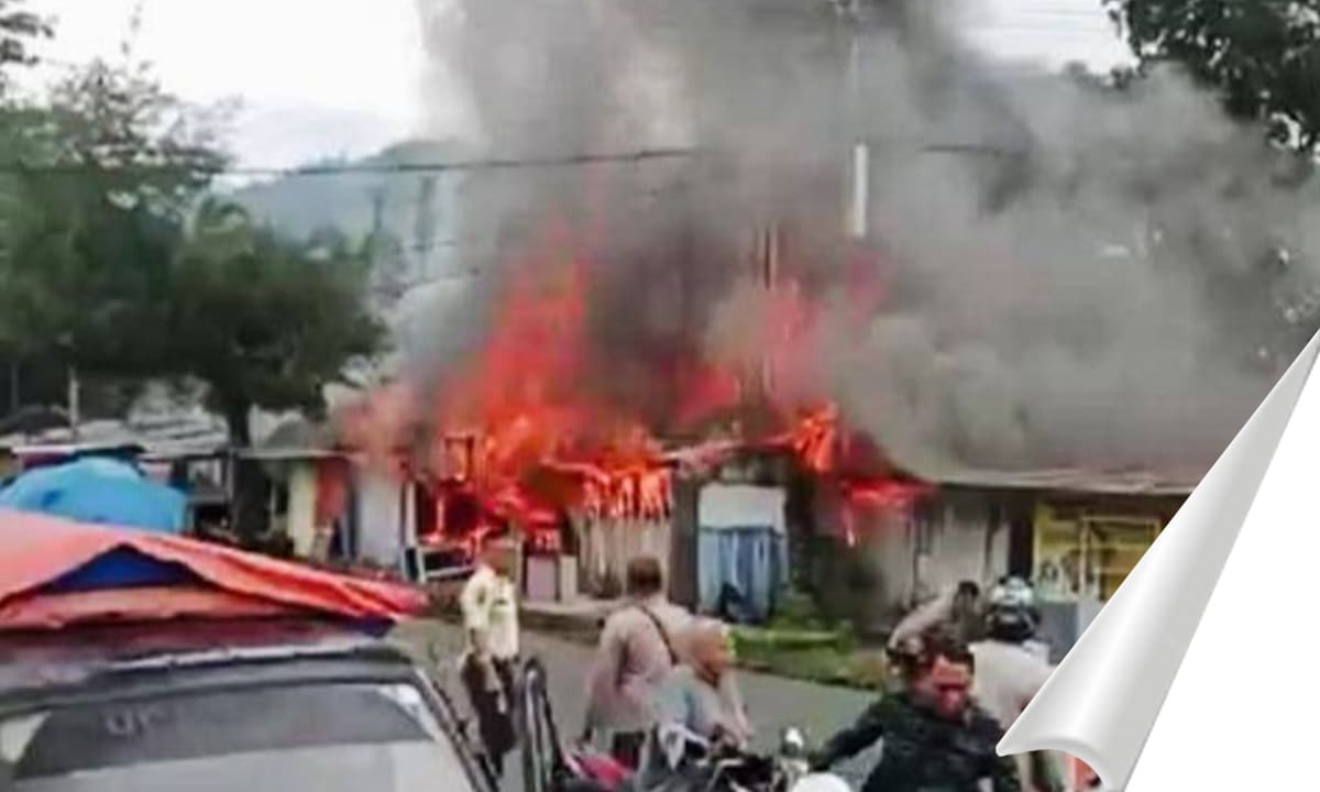 Para korban Kebakaran di Pasar Kepahiang mengalami kerugian total mencapai ratusan juta rupiah - Ngenelo.net