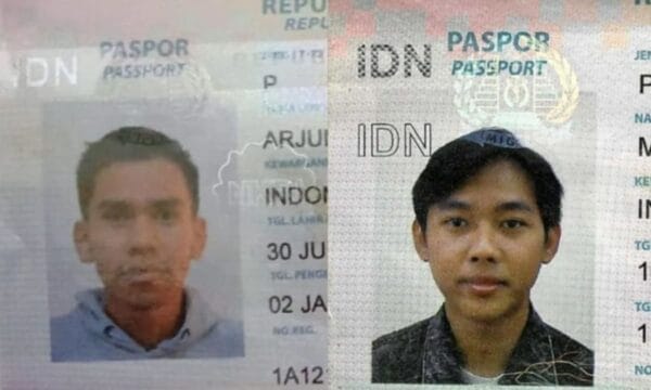 Arjung (Kiri), warga Mamuju, Sulawesi Barat dan Alwi Dahlan (Kanan) dari Bandung, Jawa Barat, dua mahasiswa Indonesia yang ditahan di Mesir sejak 12 Maret 2025.