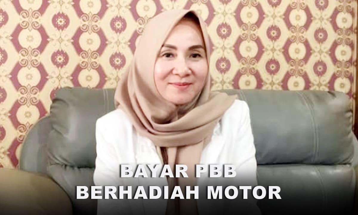 Kepala Bapenda Kota Bengkulu Dr. Nurlia Dewi. Bayar PBB Berhadiah Motor lewat aplikasi PADEK, tersedia hadiah langsung hingga grand prize motor dan sepeda listrik.