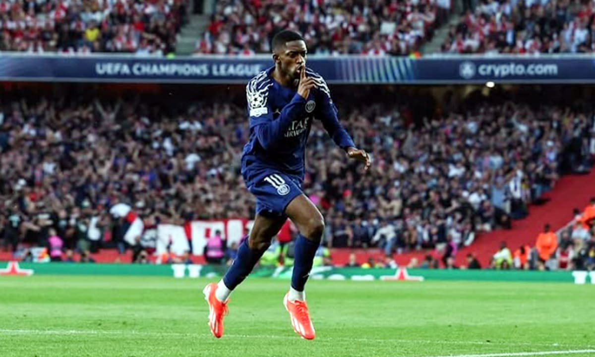 Ousmane Dembele membawa PSG kemenangan tipis atas Arsenal di leg pertama semifinal Liga Champions 2024/2025.