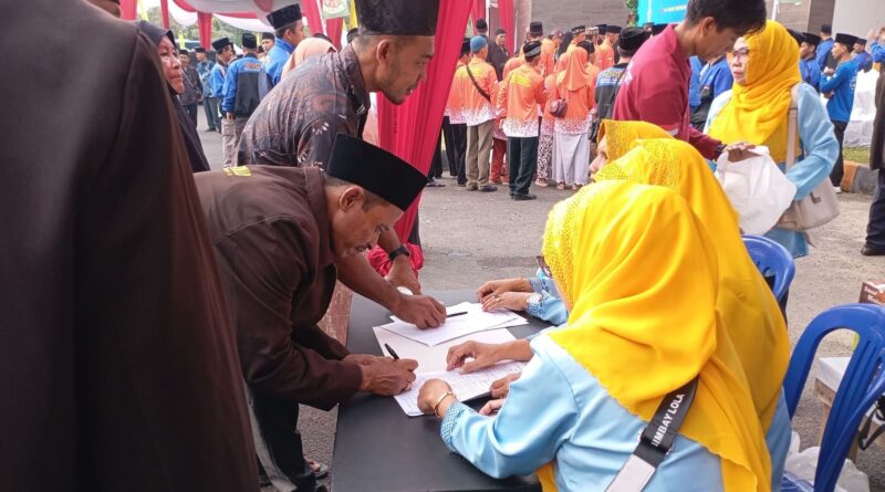 Ribuan Jemaah JKPHS Padati Balai Buntar Bengkulu untuk Silaturahmi dan tasyakuran Tahun Baru Hijriyah XXIII.
