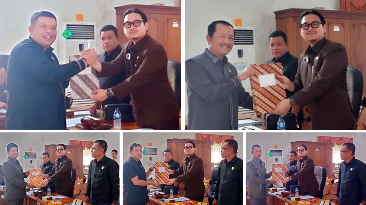 Tiga komisi DPRD Kepahiang serahkan laporan pembahasan RPJMD 2025-2029 ke pimpinan.