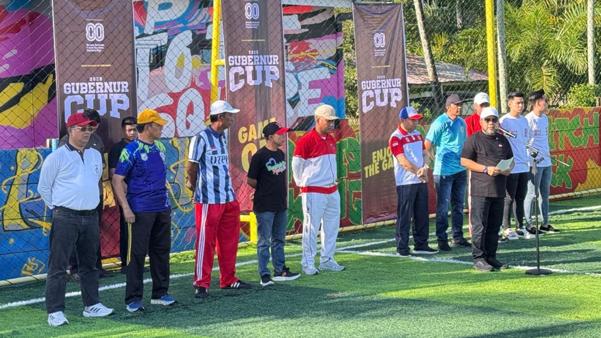Gubernur dan Kapolda Bengkulu Buka Turnamen Mini Soccer Piala Gubernur.