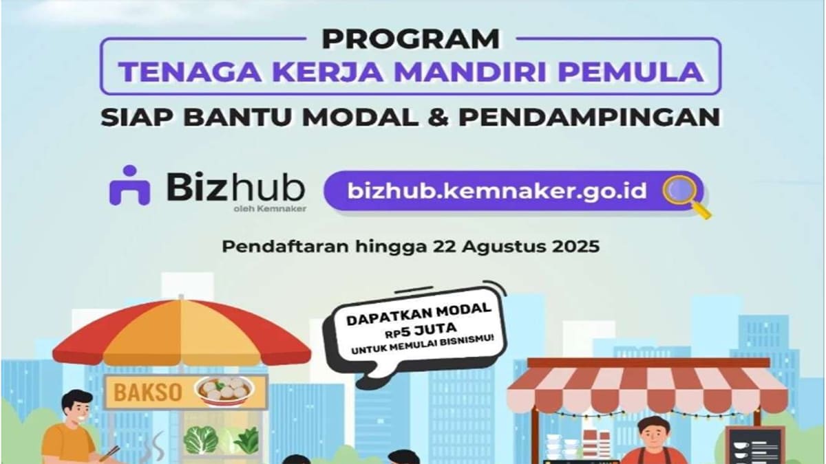 Segera daftar TKM pemula 2025, hanya sampai 22 agustus 2025.