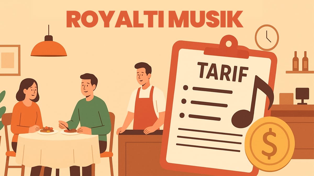 Tarif resmi royalti musik usaha kuliner.
