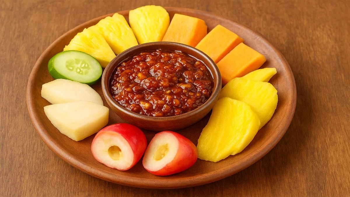 Rujak Honje khas Tasikmalaya jadi ikon kuliner lokal. Foto: Ngenelo.net