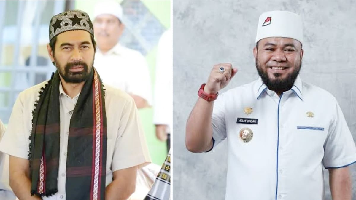 Gubernur Aceh Muzakir Manaf dan Gubernur Bengkulu Helmi Hasan.