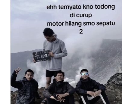 Postingan korban begal di Binduriang usai mendaki Bukit Kaba