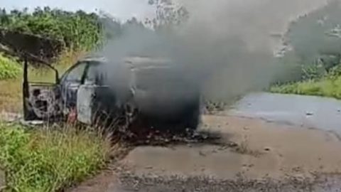 Mobil Innova Dibakar di Lebong