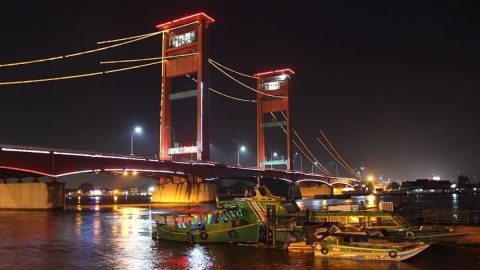 Jembatan Ampera ditutup selama 3 jam pada malam pergantian tahun baru 2026