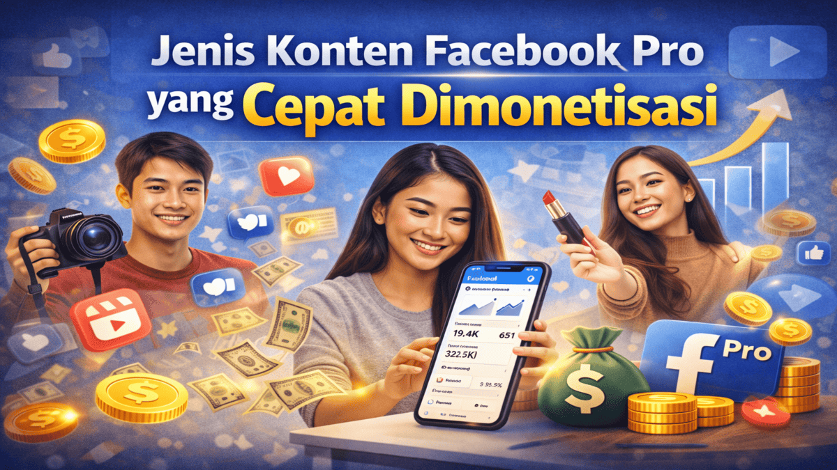 Jenis konten FB pro cepat dimonetisasi - Ngenelo.net