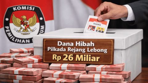 Ilustrasi Dugaan Penyimpangan Dana Hibah Pilkada Rejang Lebong. Foto - Ngenelo.net