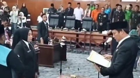 Erni Yuliharti resmi menggantikan Soudarmadi Aguscik melalu PAW DPRD Kaur dari Partai PKB. Foto Ist - Ngenelo.net