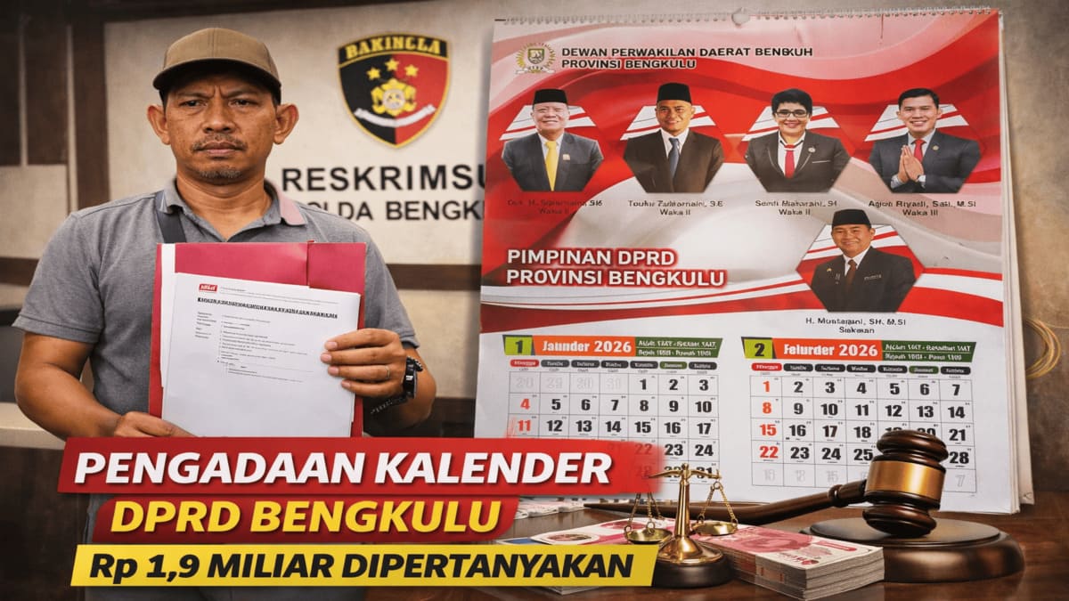 Pengadaan kalender DPRD Provinsi Bengkulu saat ini mendapat sorotan publik, ini setelah di laporkan ke Polda Bengkulu.