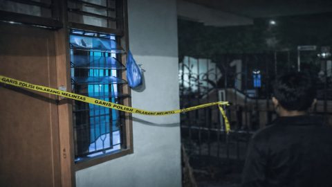 Mahasiswi Papua Meninggal di Bengkulu. Tampak kosan korban di beri garis polisi. Foto Ist - Ngenelo.net