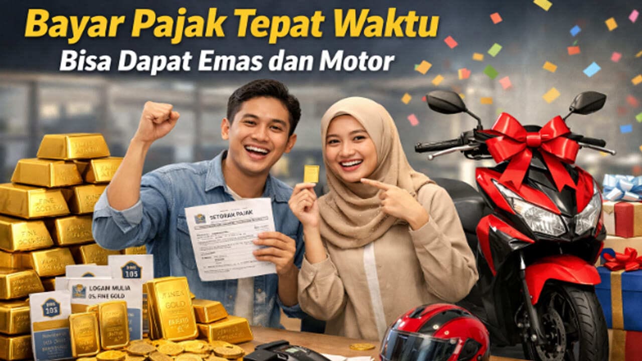 Bayar Pajak Tepat Waktu Bisa Dapat Emas dan Motor
