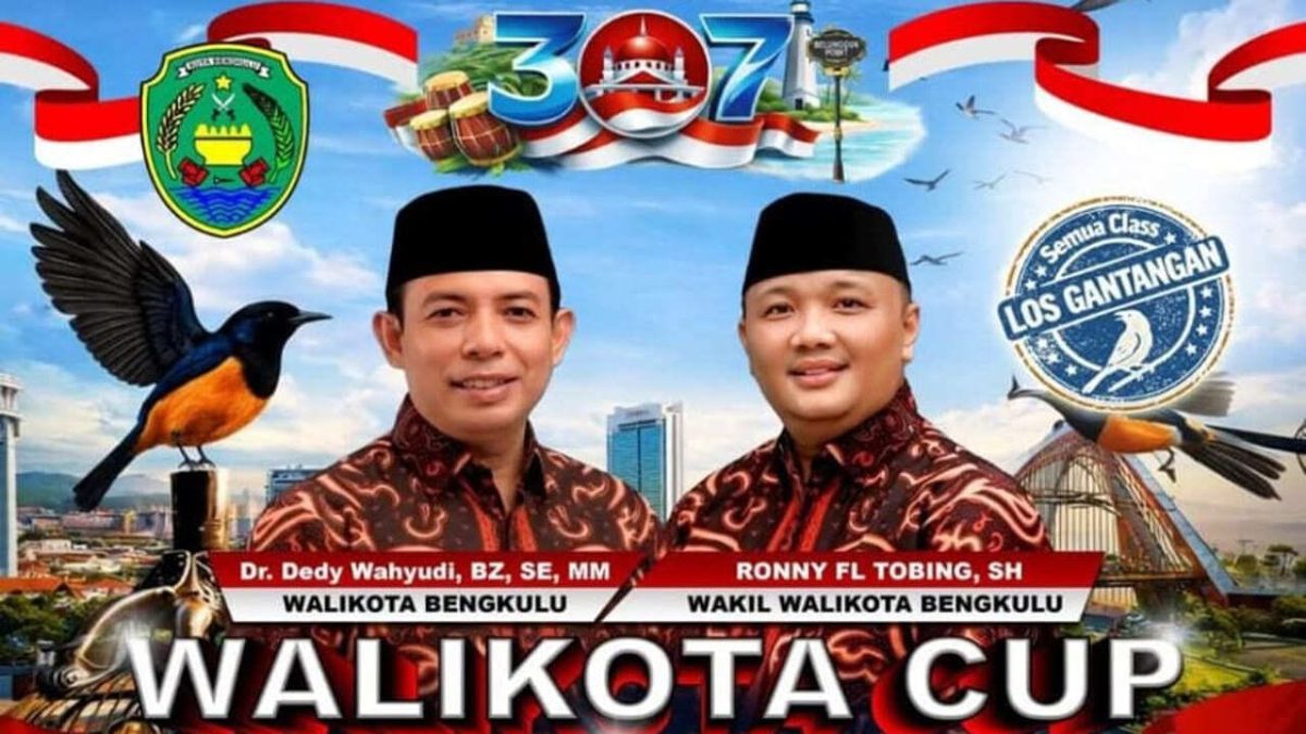 HUT Kota Bengkulu ke 307 diramaikan Walikota Cup Bengkulu 2026