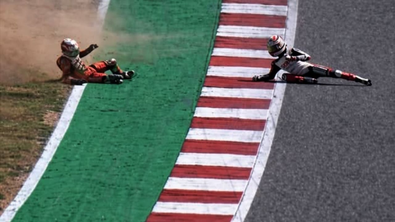 Klasemen Moto3 2026 Amerika Terbaru - Meski gagal finis karena crash namun Veda masih masuk peringkat 10 besar. Foto tangkapan layar Ngenelo.net