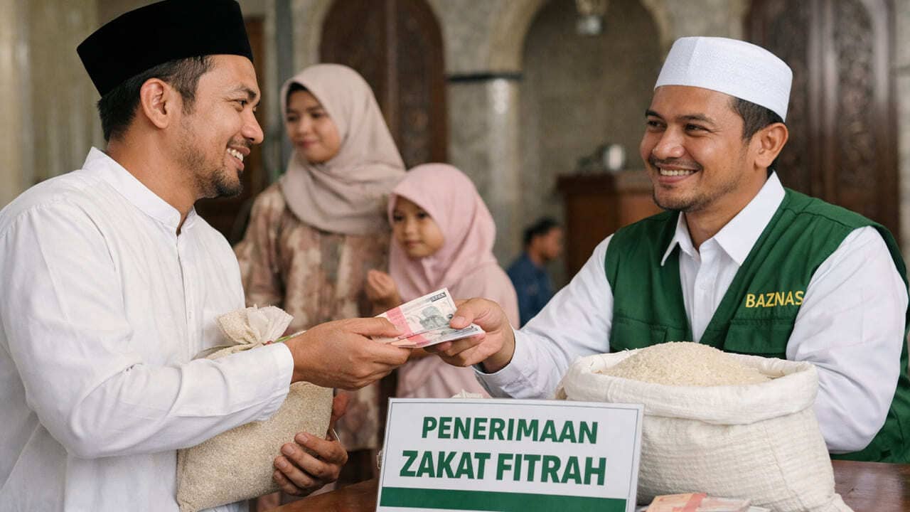 Zakat fitrah 2026 resmi ditetapkan BAZNAS Rp50 Ribu perorang.