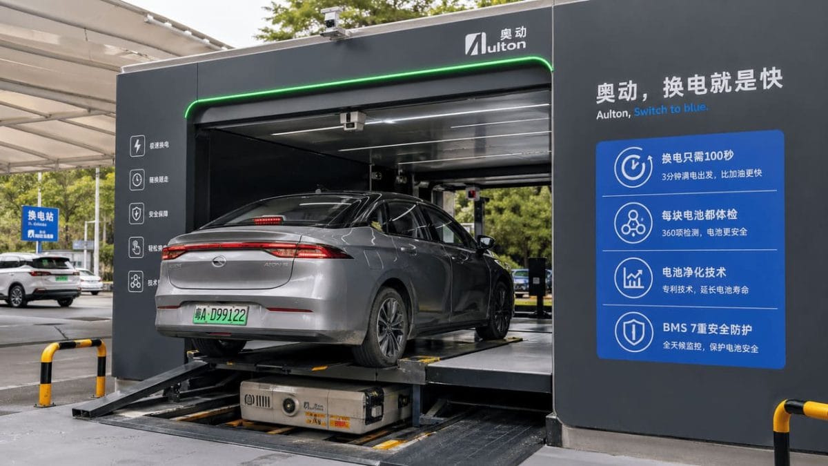 Di China kendaraan listrik tidak antri di pengisian baterai, sebab saat ini telah menggunakan Baterai Swap. Foto - Ngenelo.net