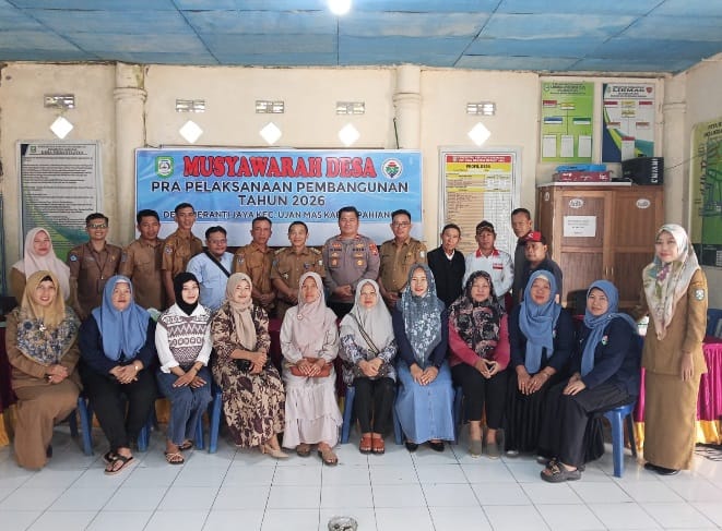 Musdes Pra- Pelaksanaan Pembangunan TA 2026 tuntas dilaksanakan Desa Meranti Jaya