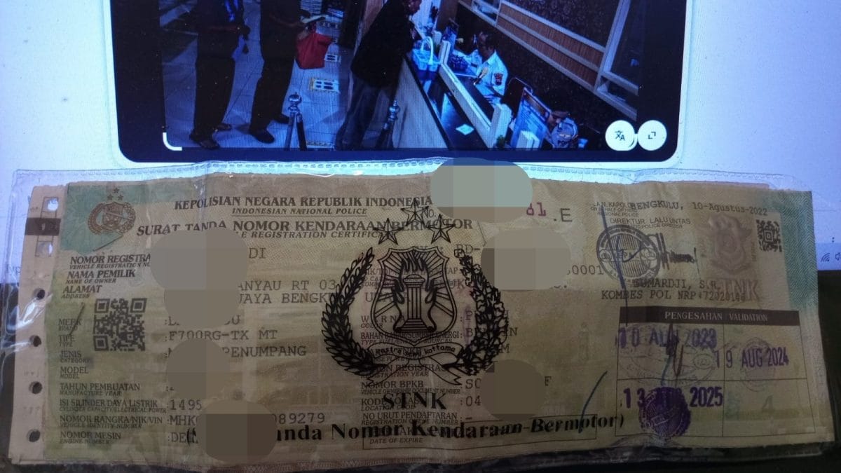 Catat! Ini Jadwal Pemutihan Pajak Kendaraan Bermotor di Bengkulu, Tak Perlu KTP Pemilik Lama