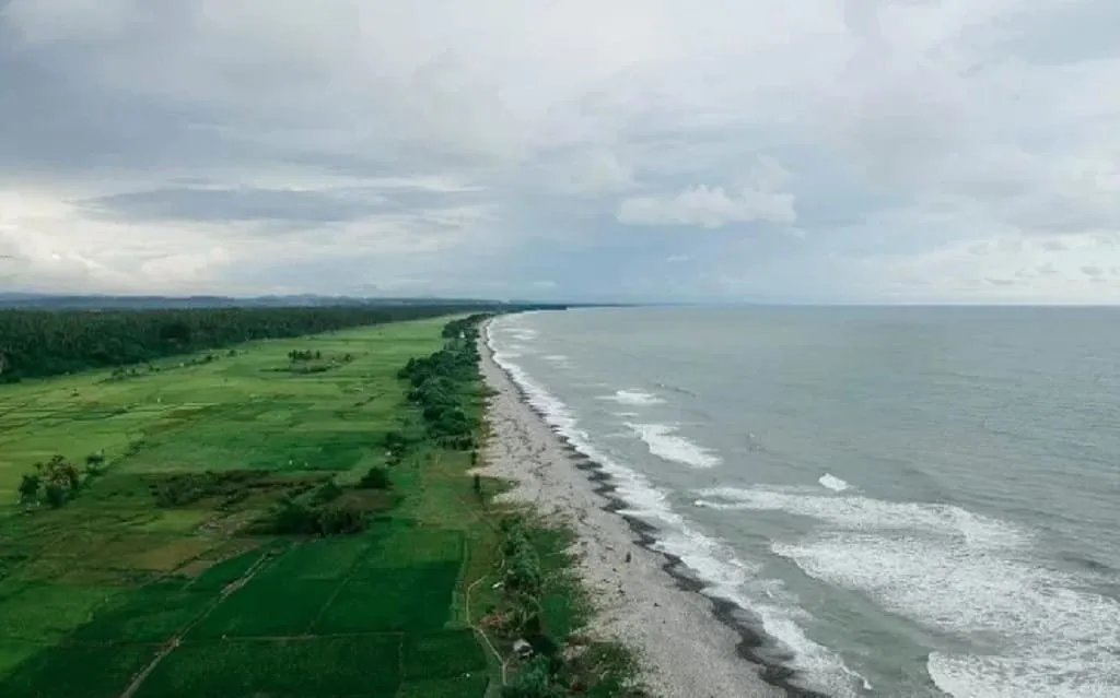 South Bengkulu Agrotourism Tourism Destination Batu Putih Beach, Bengkulu-Indonesia