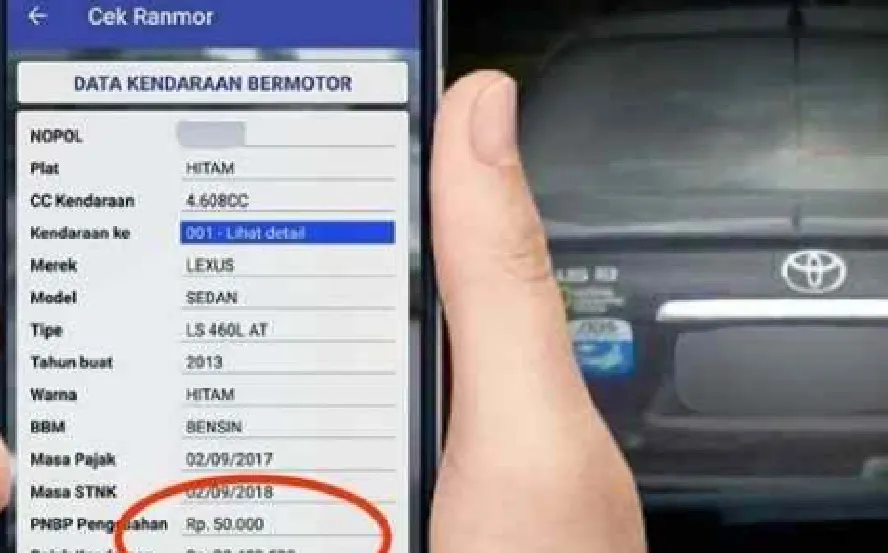 GAMPANG! Begini Cara Langsung Cek Pajak Kendaraan Lewat Hp