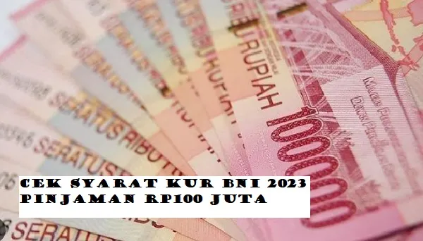 KUR BNI September 2023: Cek Plafond Pinjaman Rp100 Juta Tenor 5 Tahun, Cicilan Rp1 Jutaan