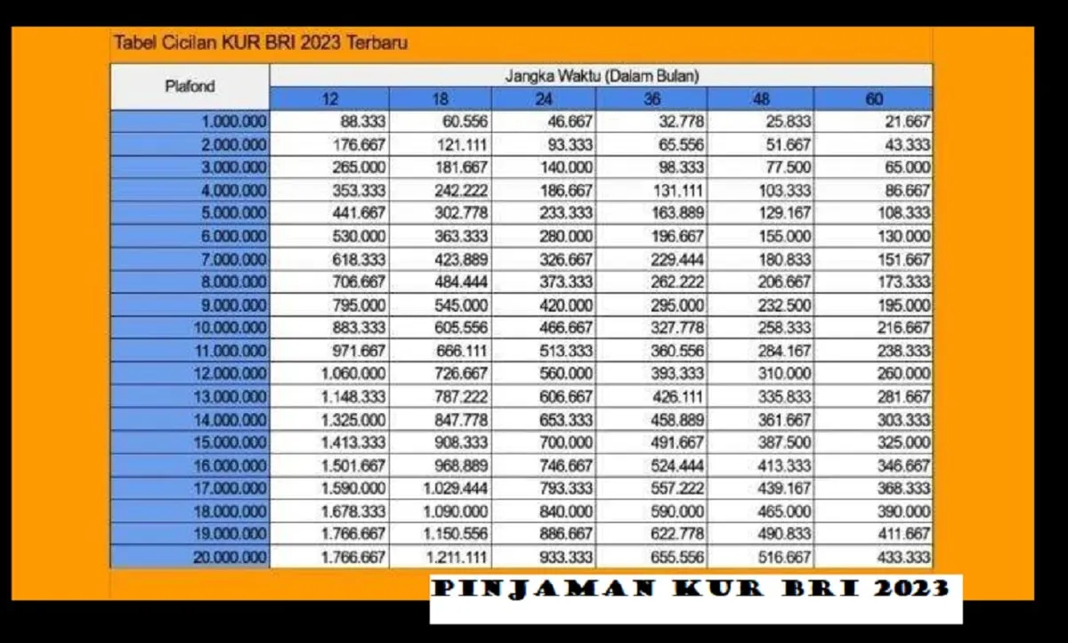 Info lengkap KUR BRI 2023 tanpa jaminan Anda bisa mencoba melakukan pinjaman segera mungkin