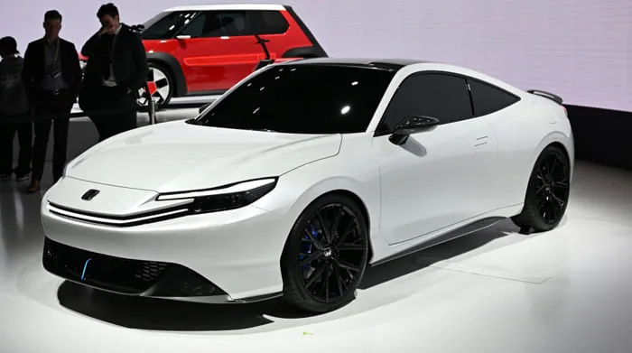 Model konsep mobil sport listrik dari Honda di Pameran Otomotif Terbesar di Jepang, Japan Mobility Show 2023.