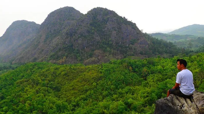 Pendaki gunung halau-halau. foto pendaki Desa Kiyu.