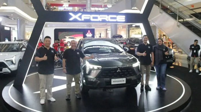 PT Mitsubishi Motors Krama Yudha Sales Indonesia (MMKSI) dengan bangga memperkenalkan Mitsubishi XFORCE dalam Mitsubishi Motors Auto Show (MMAS) yang berlangsung dari 26 hingga 29 Oktober 2023 di Grand Batam Mall. foto: dok/MMKSI