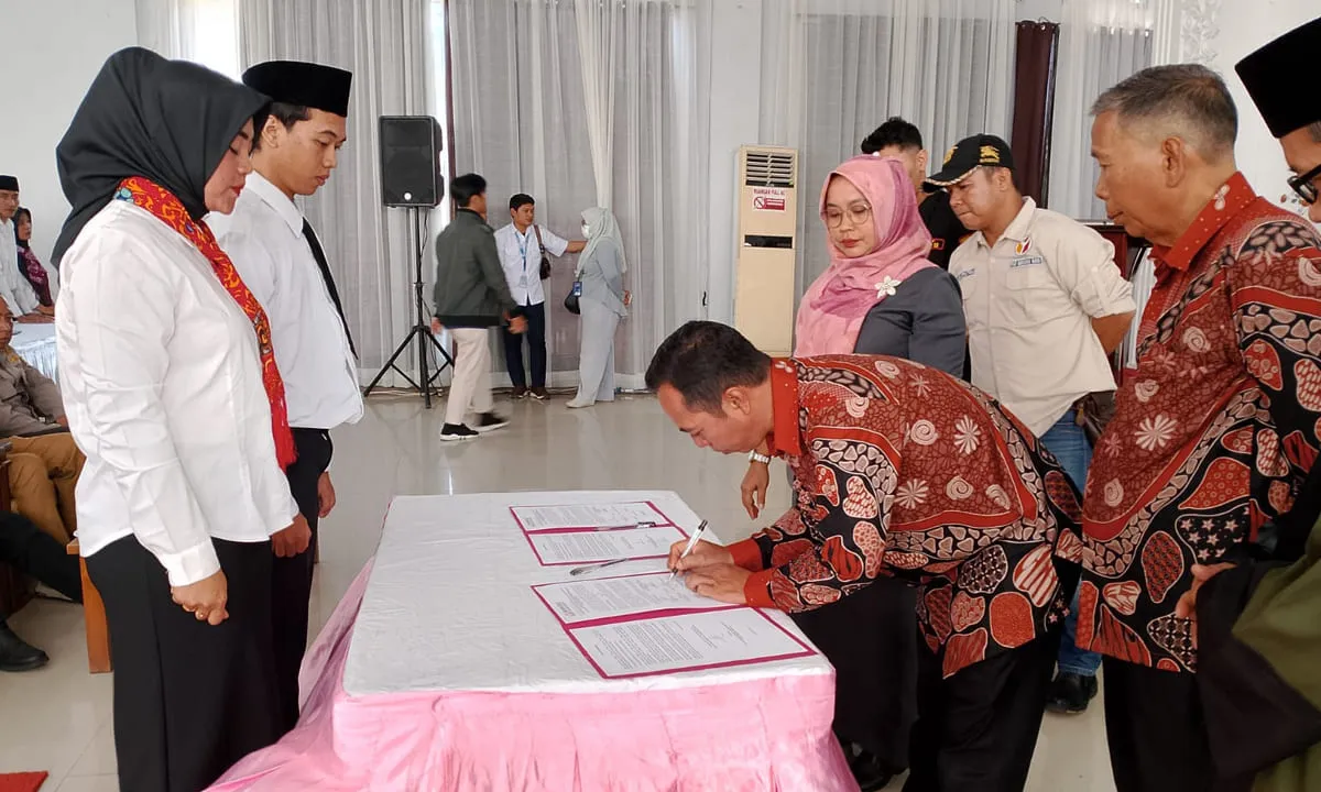 Pelantikan dan pengambilan sumpah yang di lanjutkan Bimtek Tugas Utama PTPS.