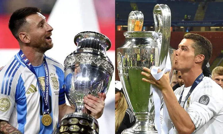 Dua Mega Bintang, Lionel Messi Pemain Gelar Juara Terbanyak di Dunia, Sementara Cristiano Ronaldo Tetap Istimewa dengan5 Trofi Champions.