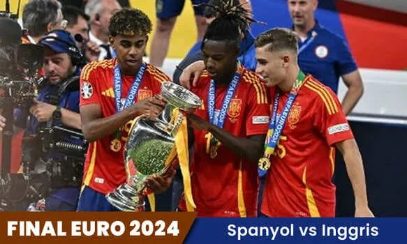 Spanyol meraih gelar juara Piala Euro 2024 setelah mengalahkan Inggris 2-1.