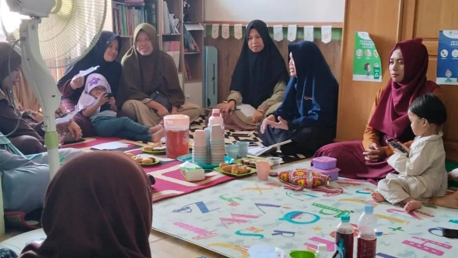 Kegiatan rutin komunitas @omahteduh dengan pemateri Ustazah Dilisti Saidun.