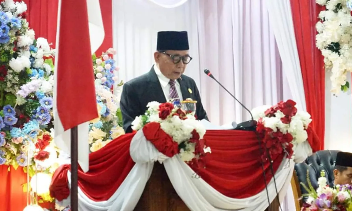 Pembacaan surat edaran Menteri Dalam Negeri oleh Bupati Kepahiang