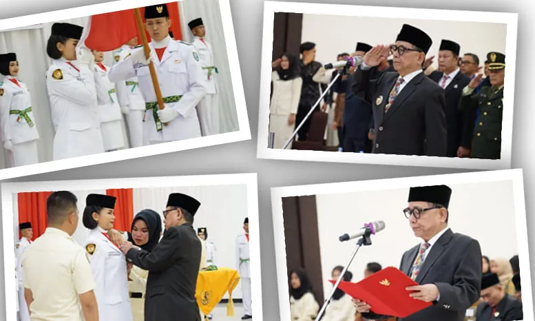 Pengukuhan Pasukan Pengibar Bendera Pusaka Kabupaten Kepahiang Tahun 2024.