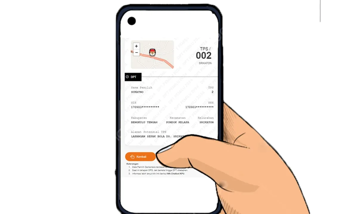 Langkah-langkah Cara Cek DPT Online.