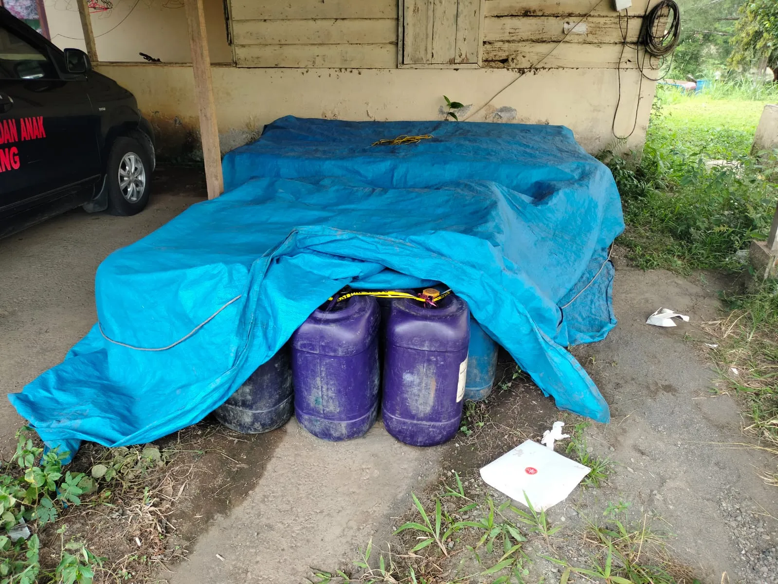 Barang bukti BBM jenis pertalite oplosan diamankan Polres Kepahiang sebanyak 1,5 ton