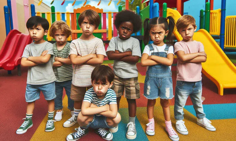 Ekspresi Balita Suka Melawan